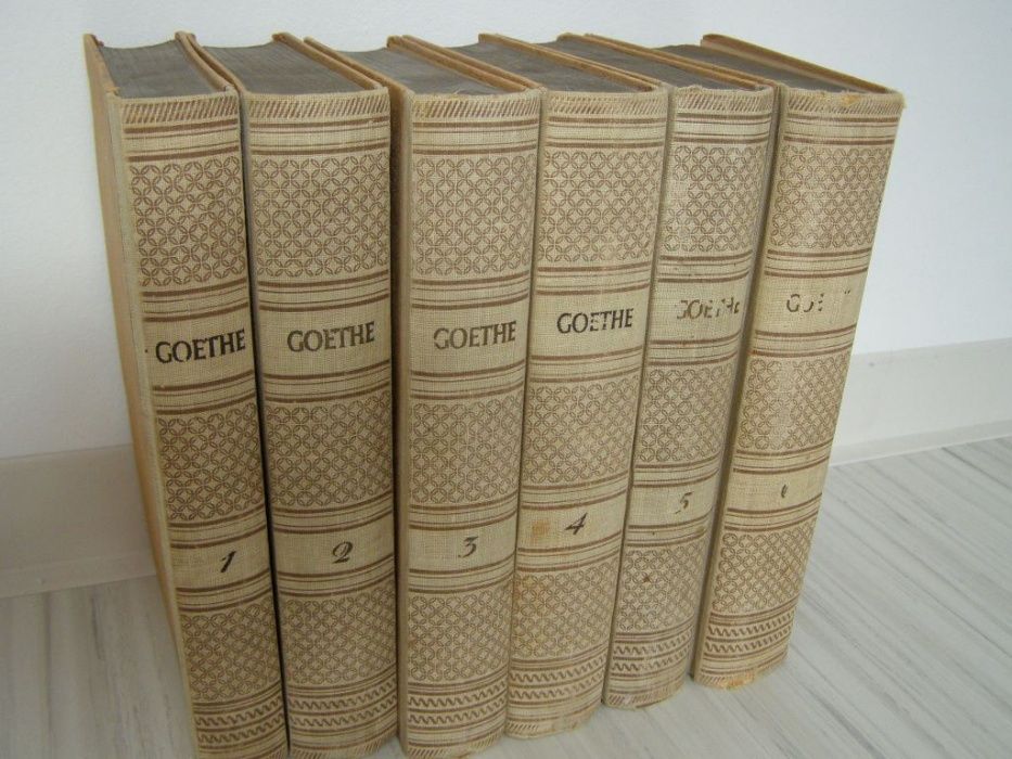 Goethe 6 книги издание 1949 немски автентични класика Гьоте