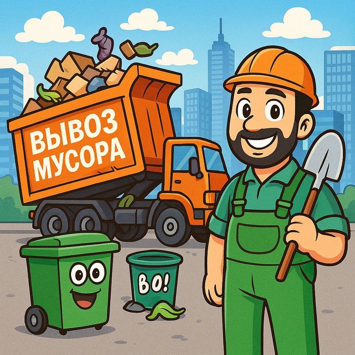 Вывоз мусора.Газель грузщиком . Уборка территории 24/7