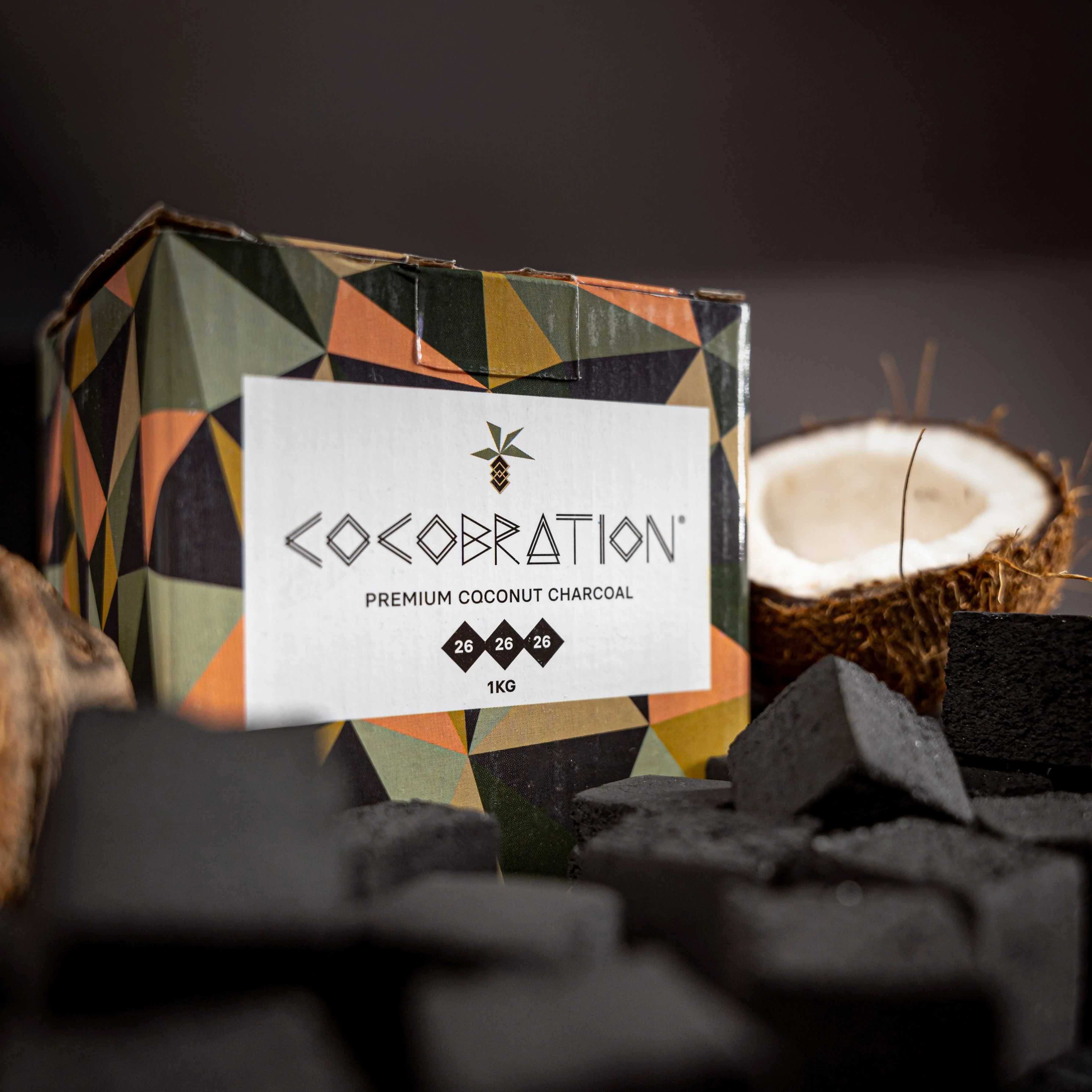 Въглени Cocobration 26mm 1кг-Безплатна доставка