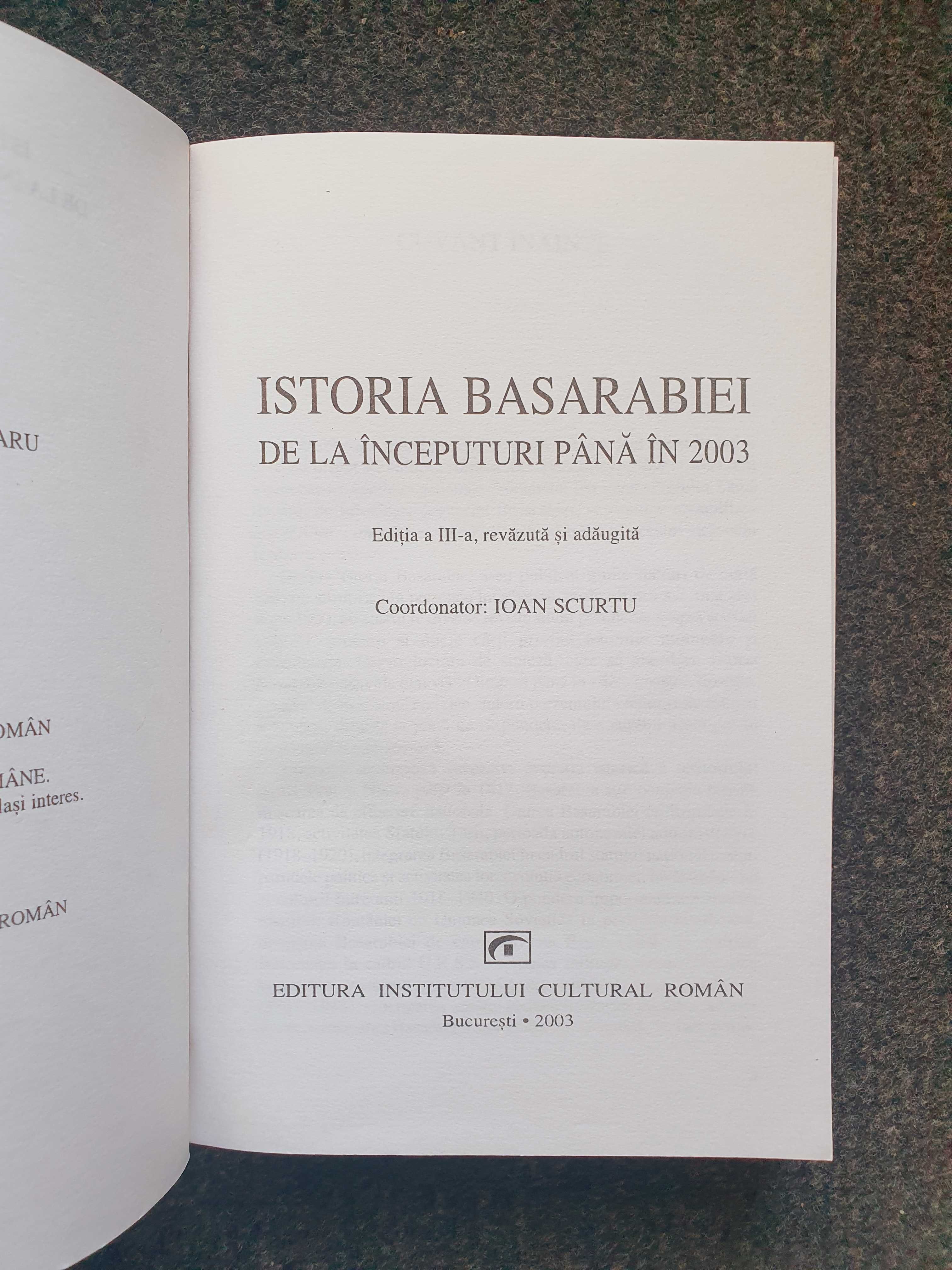 ISTORIA BASARABIEI de la INCEPUTURI pana in 2003 - Scurtu