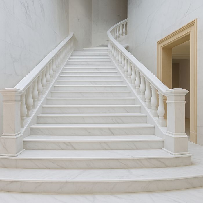 Marmura alba Volakas cu venaturi gri