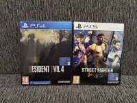 Street Fighter 6 , Resident evil 4 steelbook edition PS4 PS5