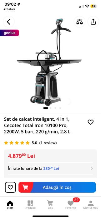Statie de calcat haine