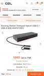 Lenovo ThinkPad hubrid USB-C with USB-A dock