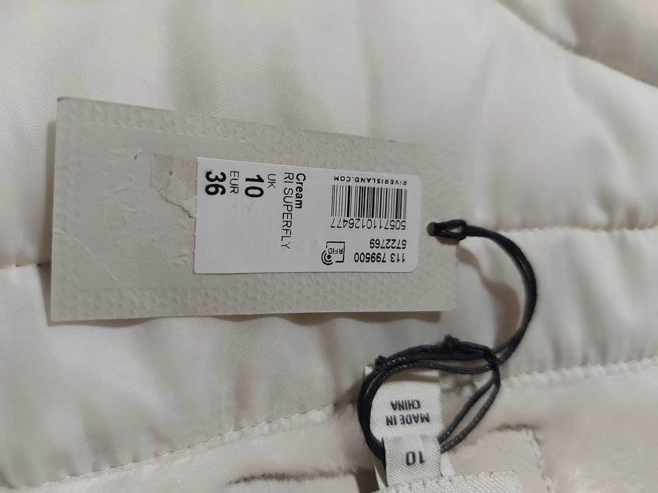 Cojoc dama RIVER ISLAND ,nou ,crem ,marimea S