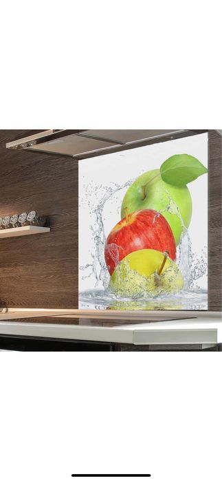 Panou decorativ din sticla securizata pentru bucatarie