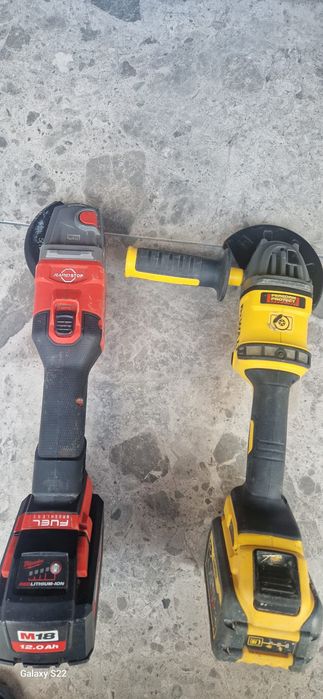 Dewalt, Milwaukee polizor pe acumulator