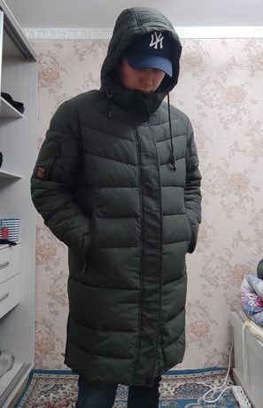Зимний пуховик куртка удлиненная XL