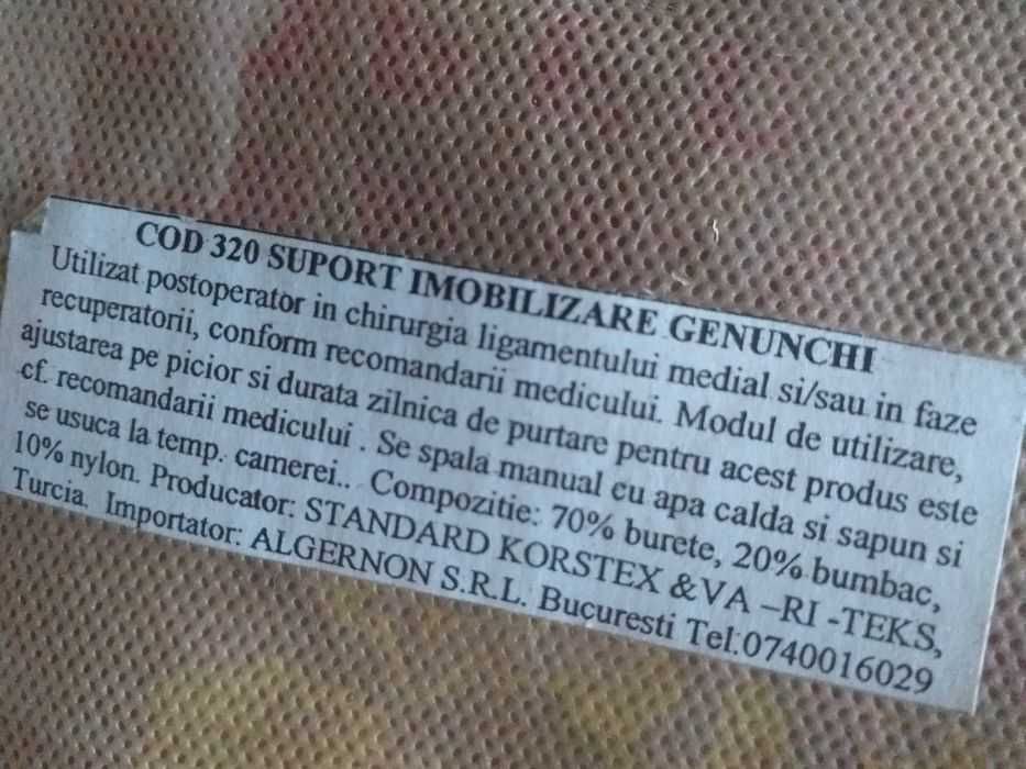 Orteza Imobilizare genunchi cu multiple benzi reglabile/ scai