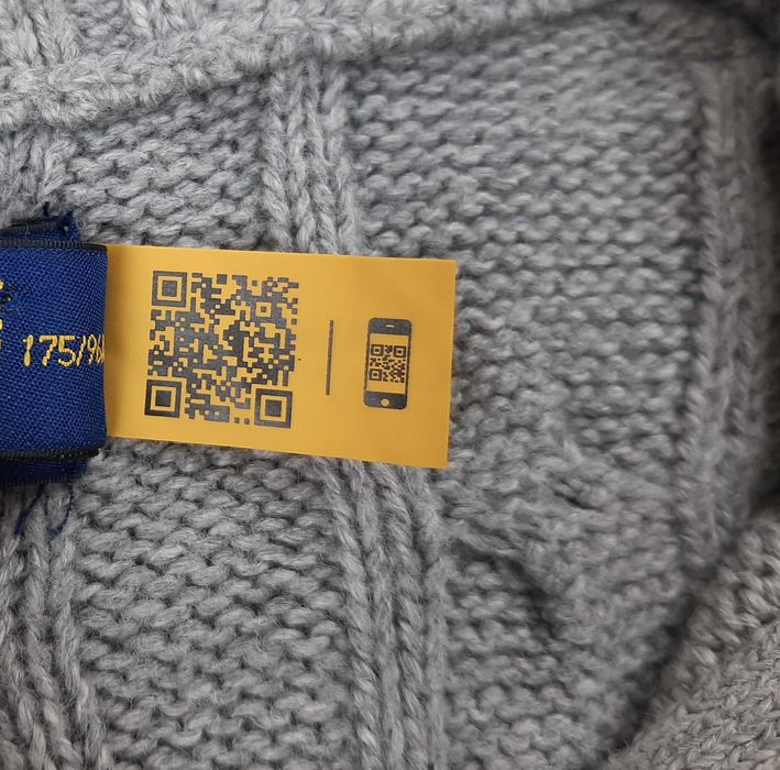 Polo Ralph Lauren Cable-Knit - Оригинален мъжки пуловер с цип р-р M