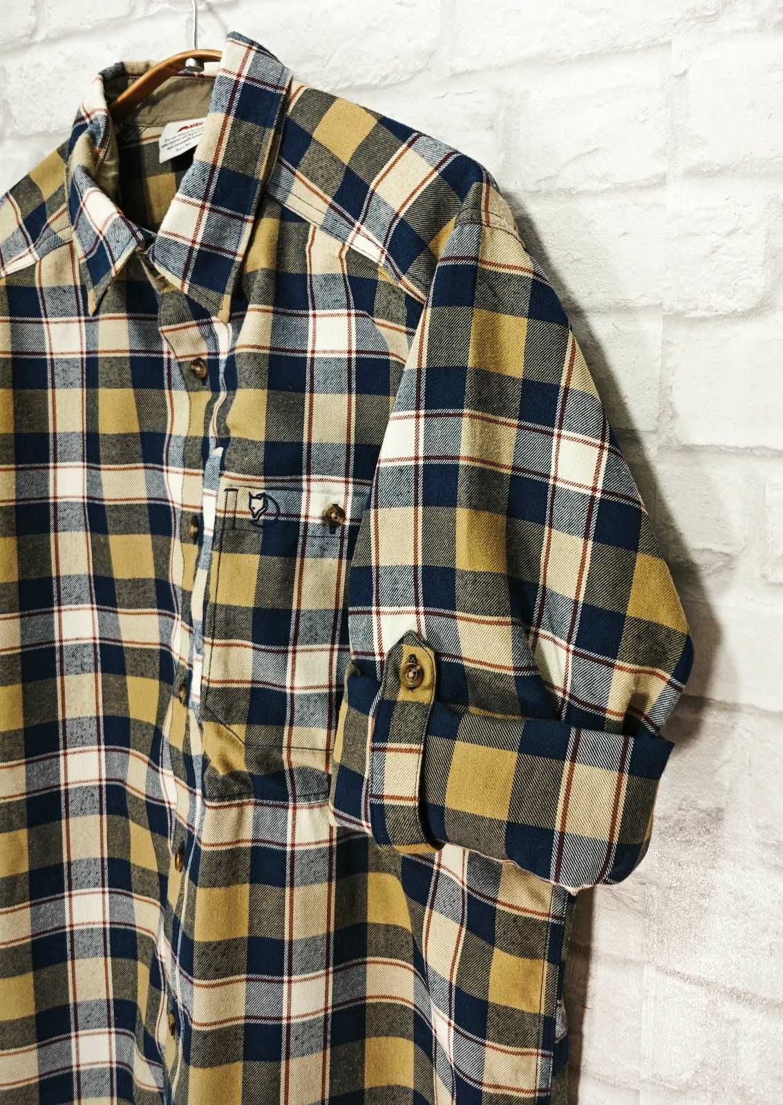 FJALLRAVEN Оригинална мъжка риза с навиващи ръкави размер М