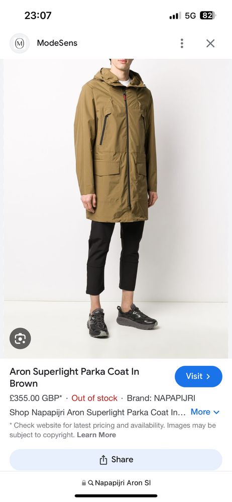 NAPAPIJRI Aron SL Parka Jacket - Яке мембрана размер M/L Оригинал