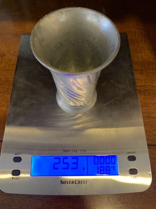 Pahar/pocal argintat vechi/antic Bisericesc/Religios