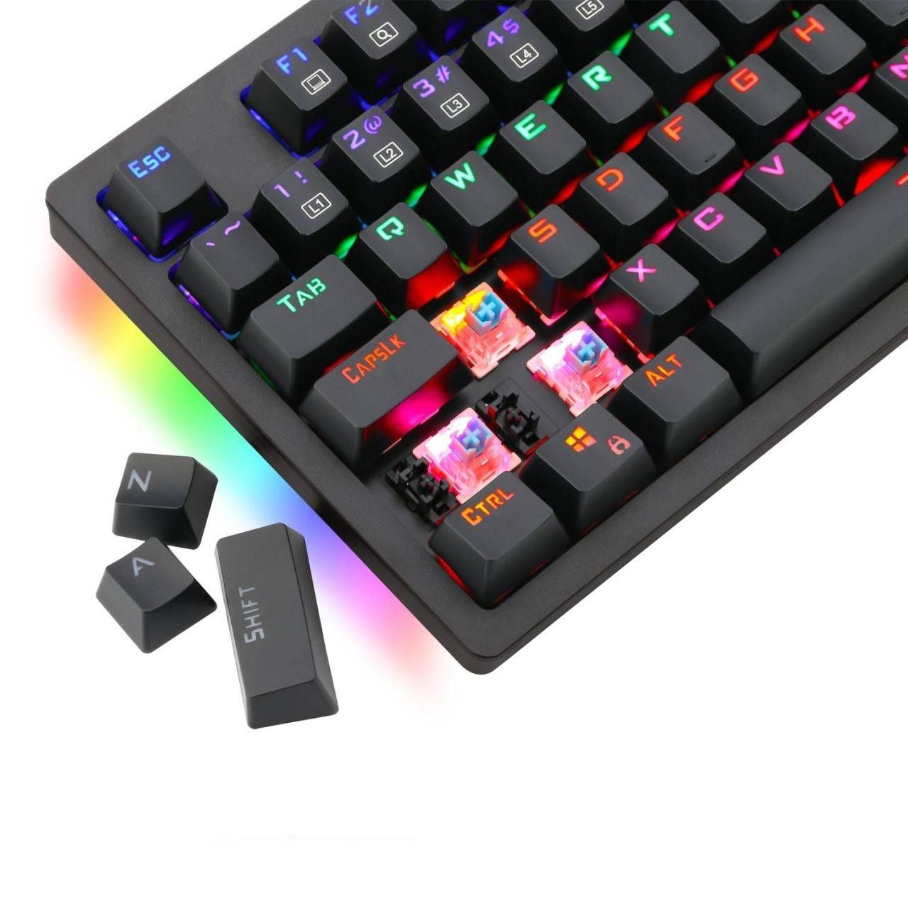 Tastatura mecanica T-Dagger Bermuda iluminare rainbow