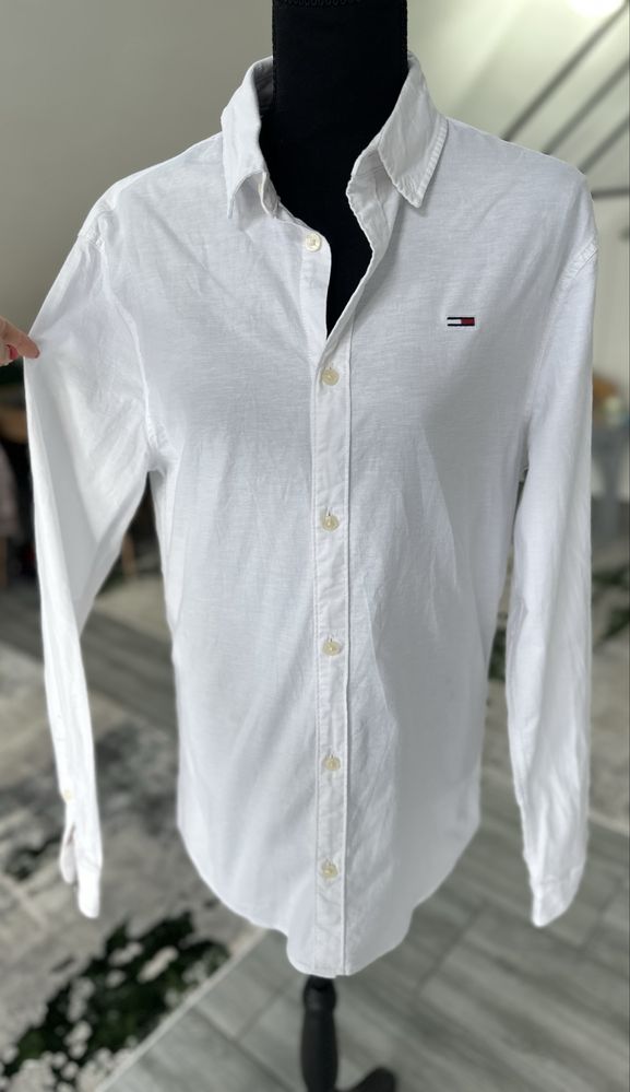 Camasa tommy hilfiger slim fit bumbac organic stretch