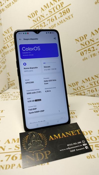 NDP Amanet Brăila Oppo A57s 128gb (31592)