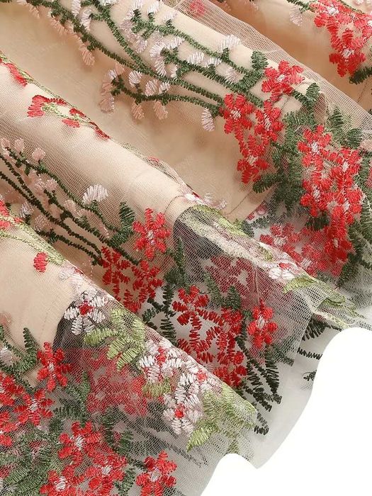 Рокля бродерия, Нежна рокля бродерия, Официална рокля