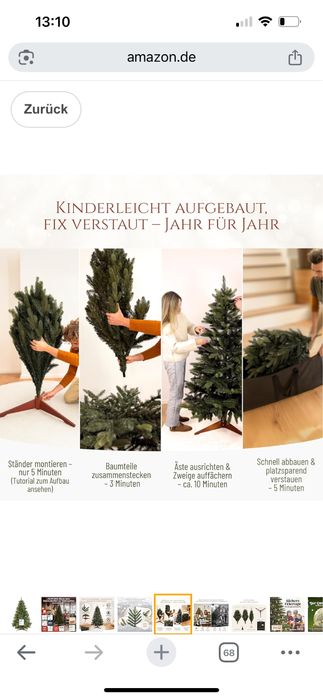 Brad artificial premium 180 cm suport de lemn natural