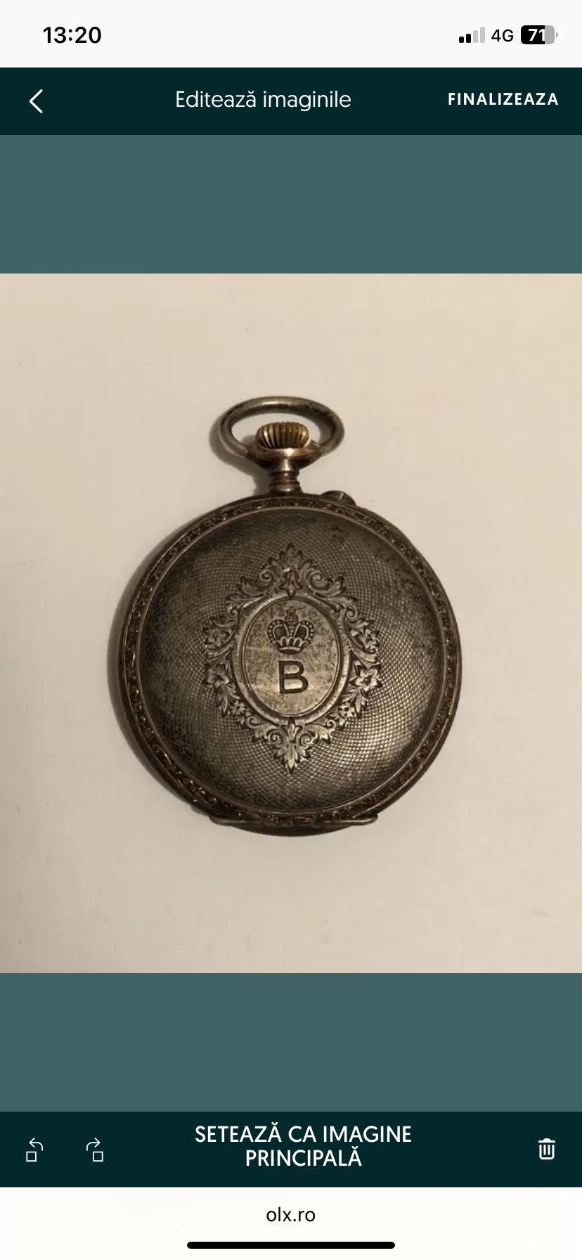 Ceas de buzunar de argint LONGINES,antique