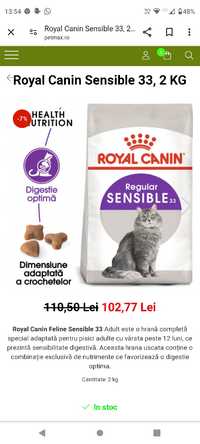 Mancare pisici Royal Canin Sensibile 33