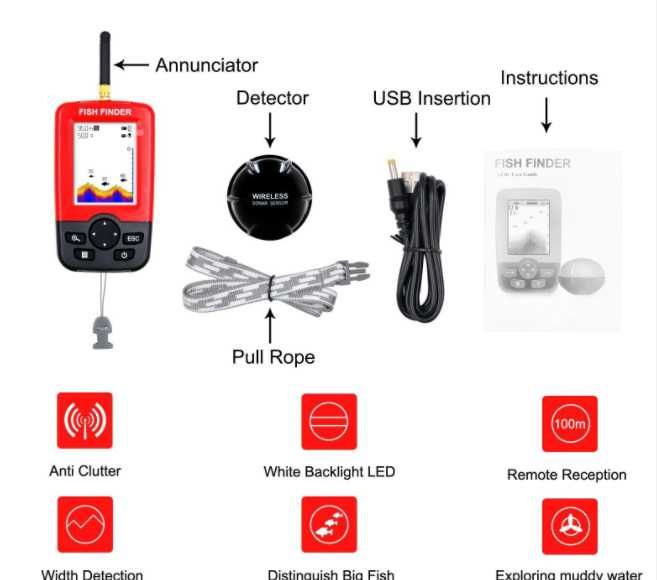 Нов XJ-01 ULTRA 100М БЕЗЖИЧЕН РИБОЛОВЕН СОНАР Модел 2025 12м гаранция