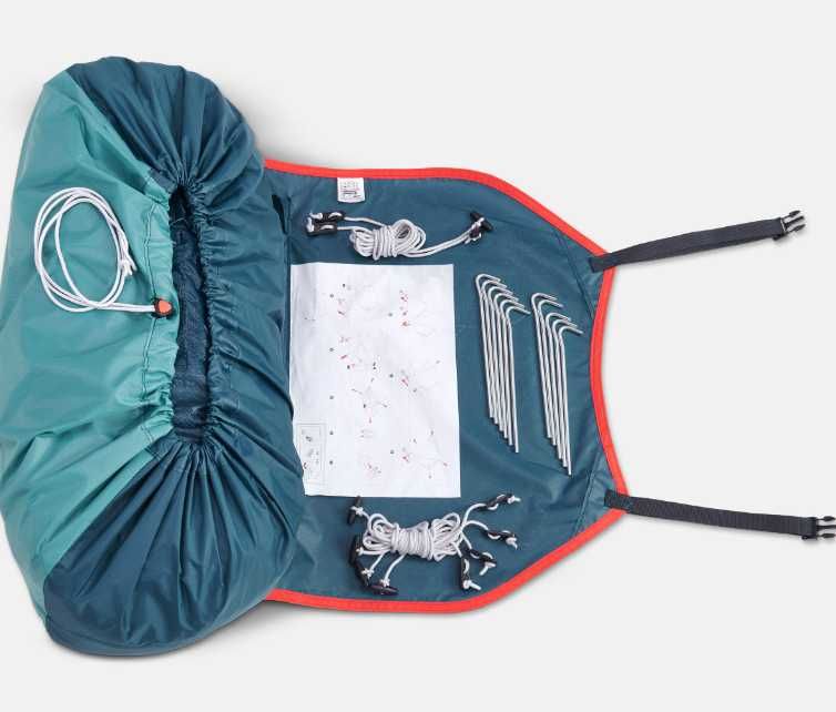 Палатка Quechua Decathlon 2 SECONDS EASY двуместна, къмпинг