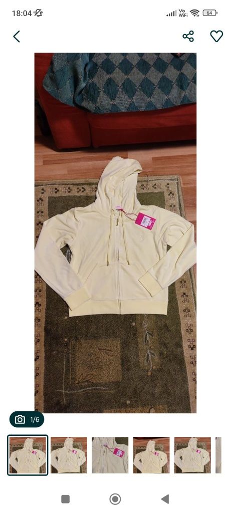 Hanorac Juicy Couture original marimea L cu eticheta pret magazin 600