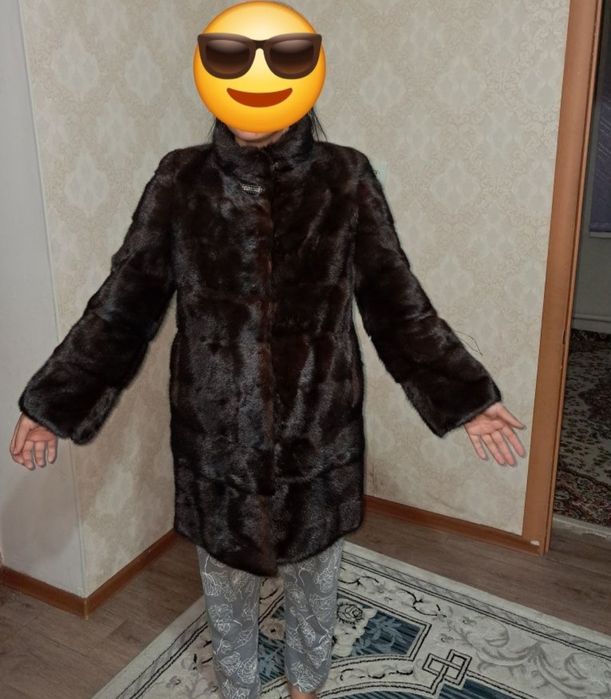 Норковая шуба в хорошем состоянии