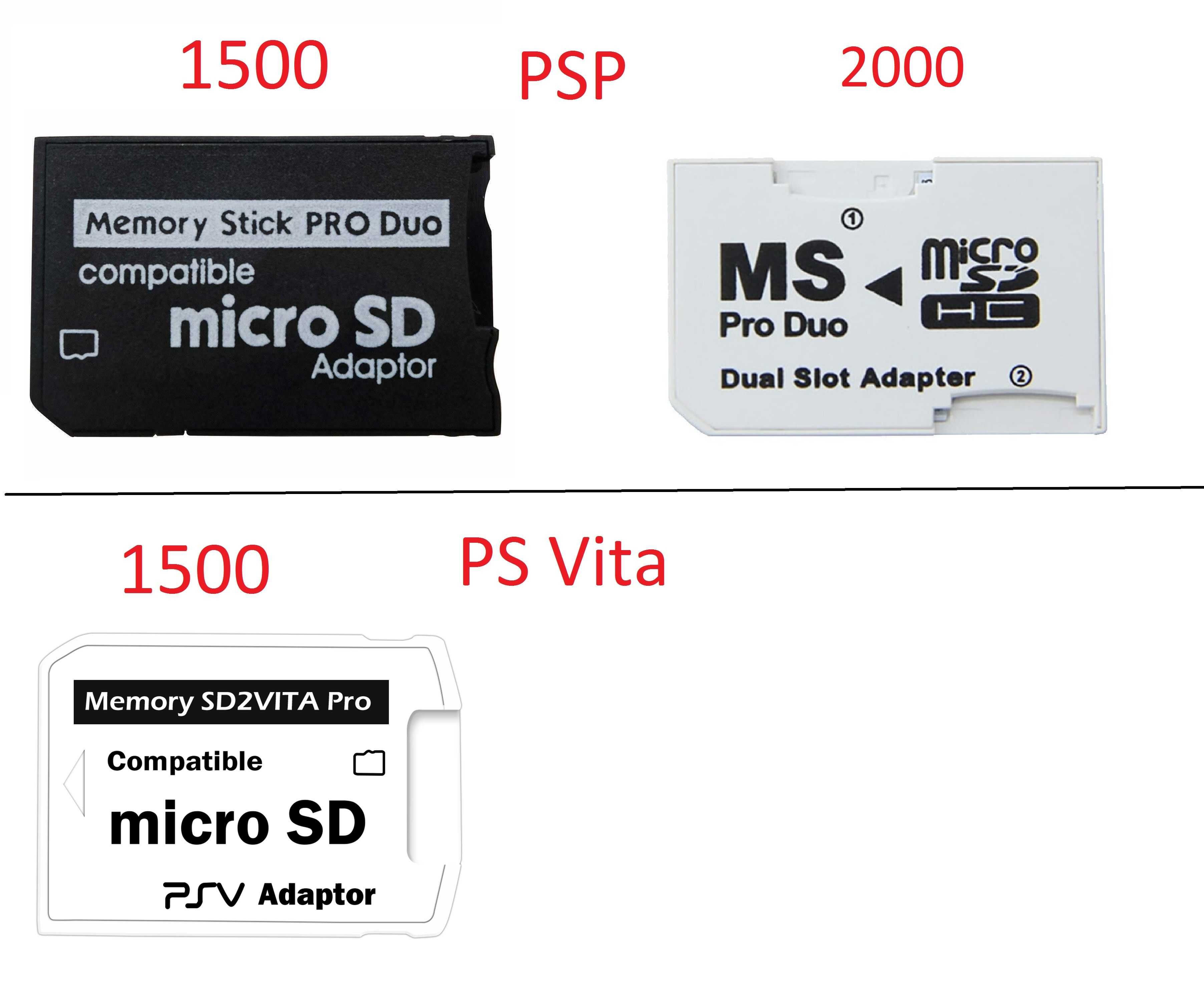 Адаптер переходник Memory Stick Pro Duo для карт памяти psp/PS Vita