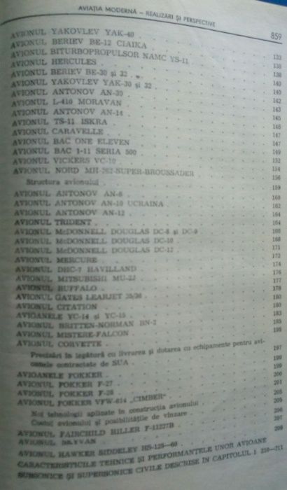 Aviatia moderna realizari si persp ed 1975, 360 pagini si alte carti