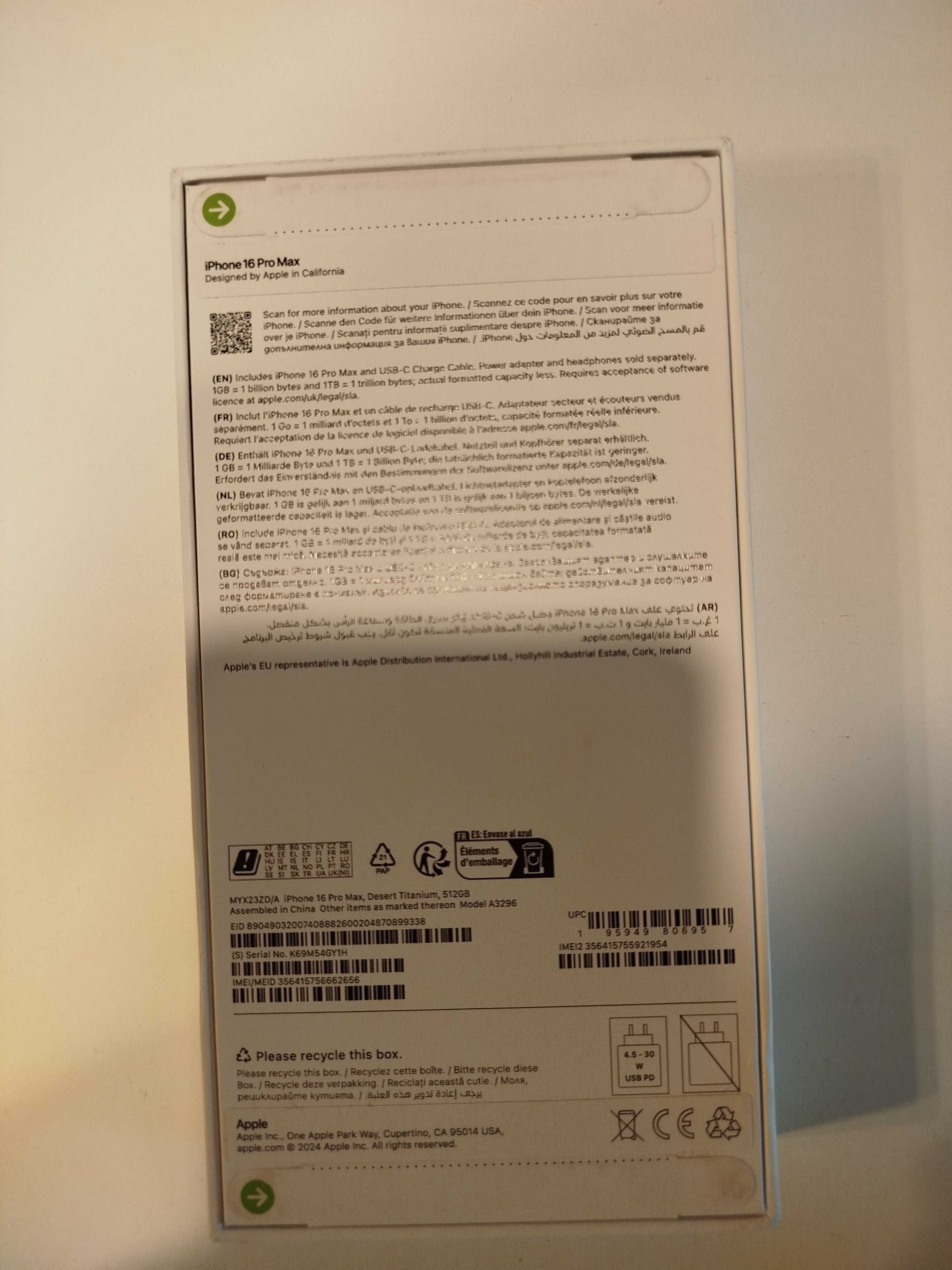 Iphone 16 Pro Max 512GB