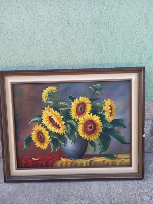 Tablou pictat pe pânză 80/60 cm deosebit