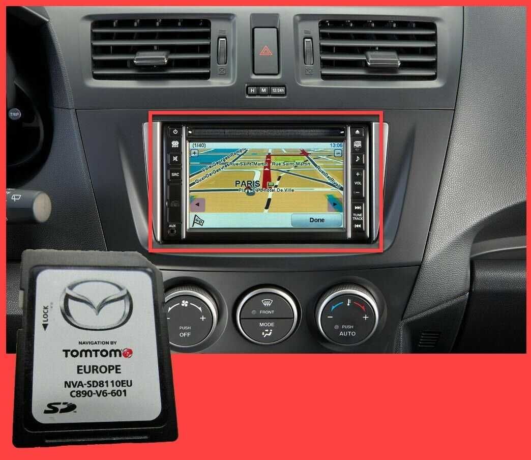 2025 Чисто Нова Оригинална Карта Мазда Sd Card Mazda AVN1 NVA SD8110