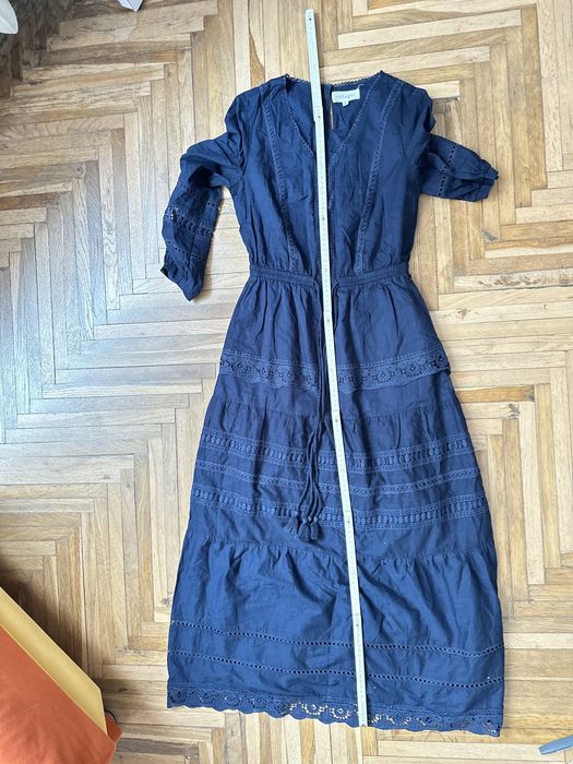 Rochie 100% Bumbac orgabic - maxi Viena brodată