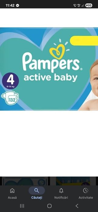 Papmpers active baby nr 4