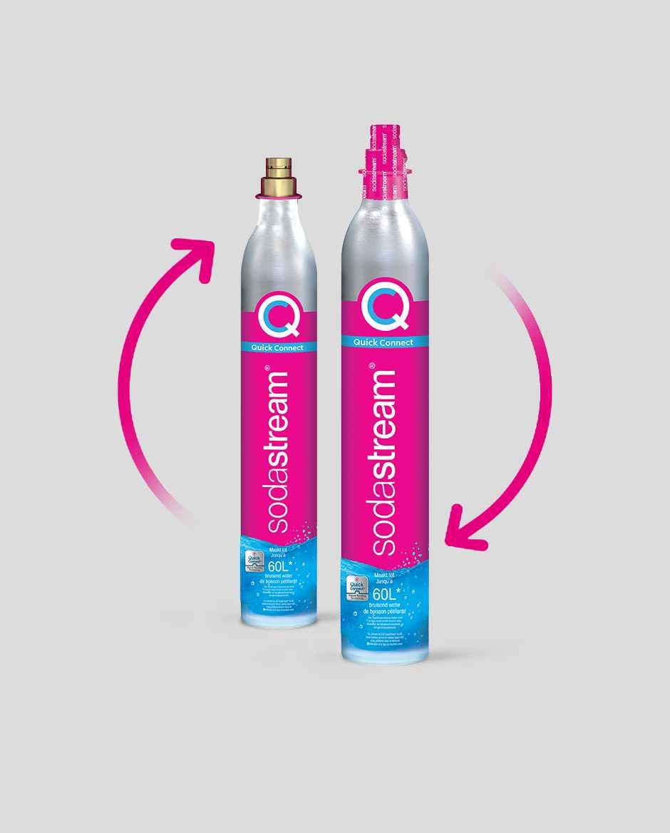 Пълнене/презареждане на цилиндри Quick Connect/DUO/Soda Stream