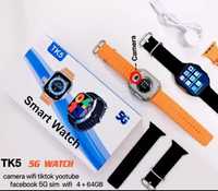 Smart watch TK5-5G, Sim card 5G, Sim kartali soat
