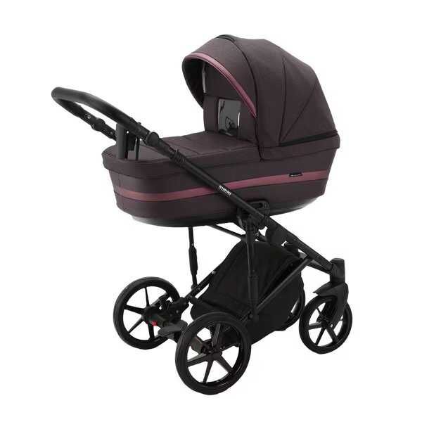 Carucior 3 in 1 ADAMEX RIMINI, LUX Collection, Frozen Raspberry
