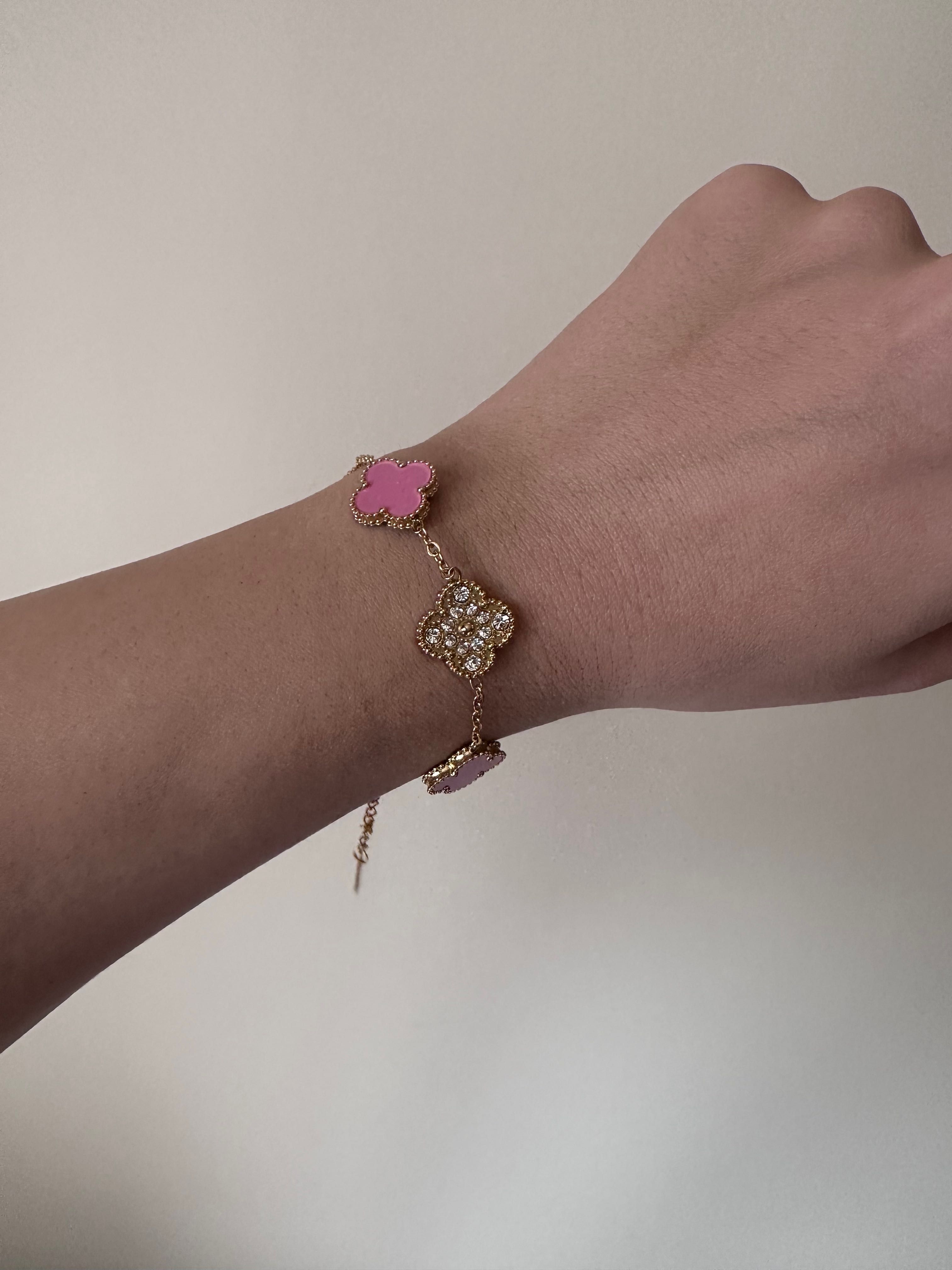 Гривни с детелини по модел на Van Cleef двулицеви