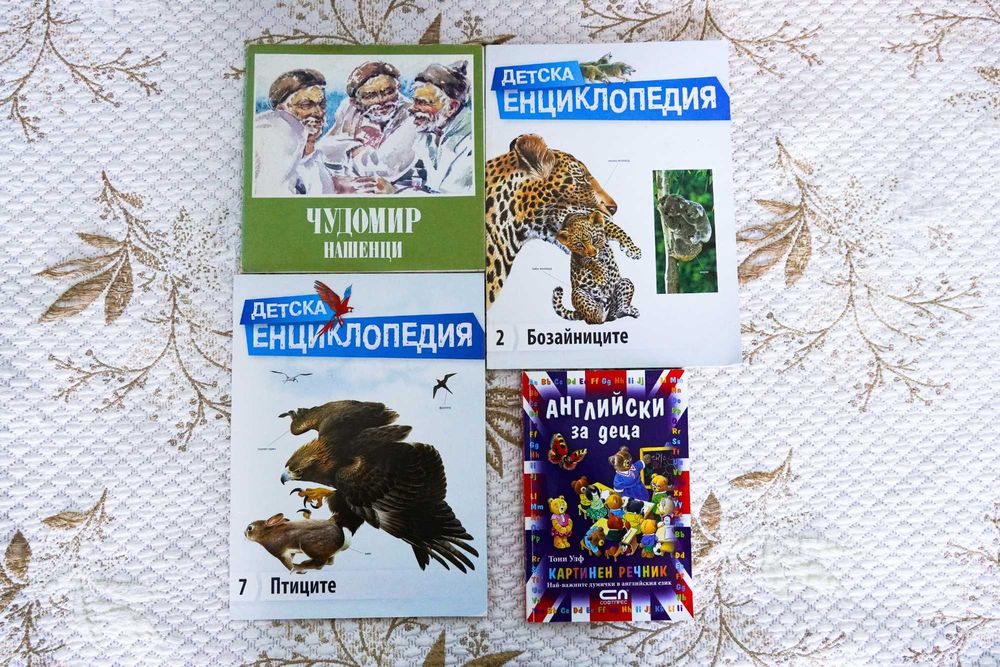 Енциклопедии, речник и книга с картинки