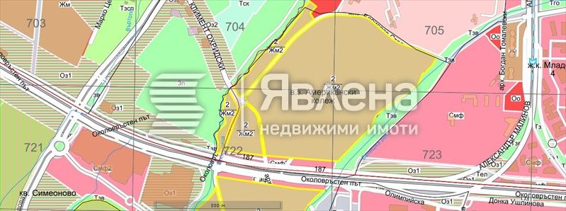 Продава се Парцел в София, в.з. Американски колеж - 900 кв.м за 440 €/кв.м - Снимка #2