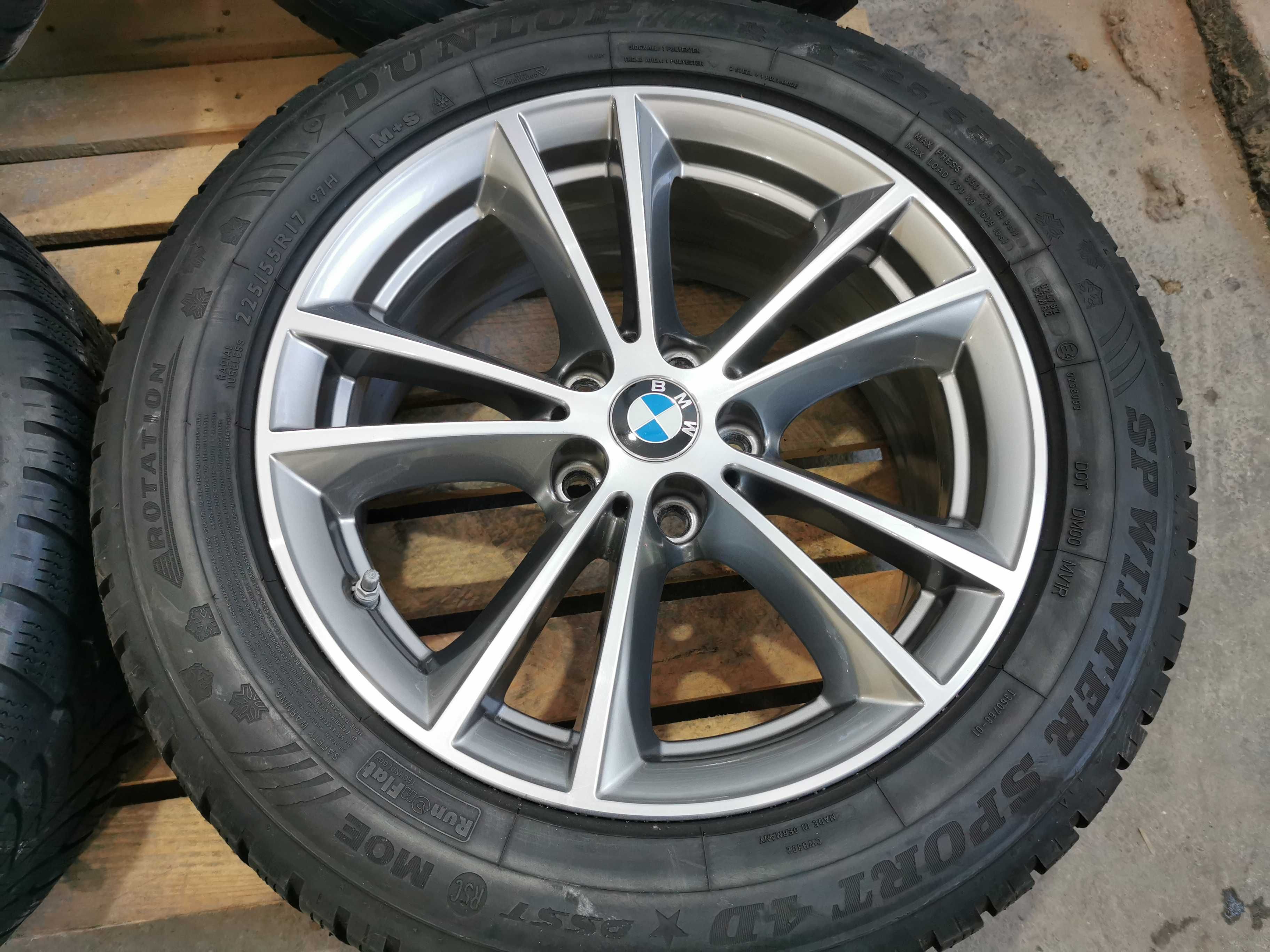 Jante Originale BMW seria 5 G30/G31 . R 17 cu anvelope de iarna