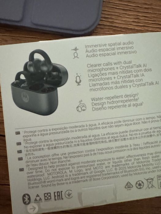 Casti bluetooth Moto Buds Loop, True Wireless, Sound by Bose, “In-Ear”