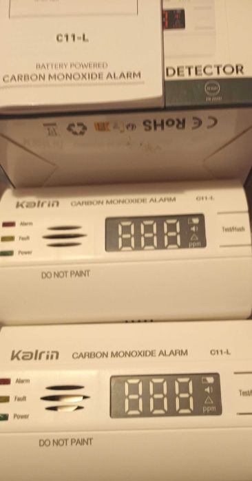 Аларма за въглероден окис Kalrin с дигитален светодиоден дисплей