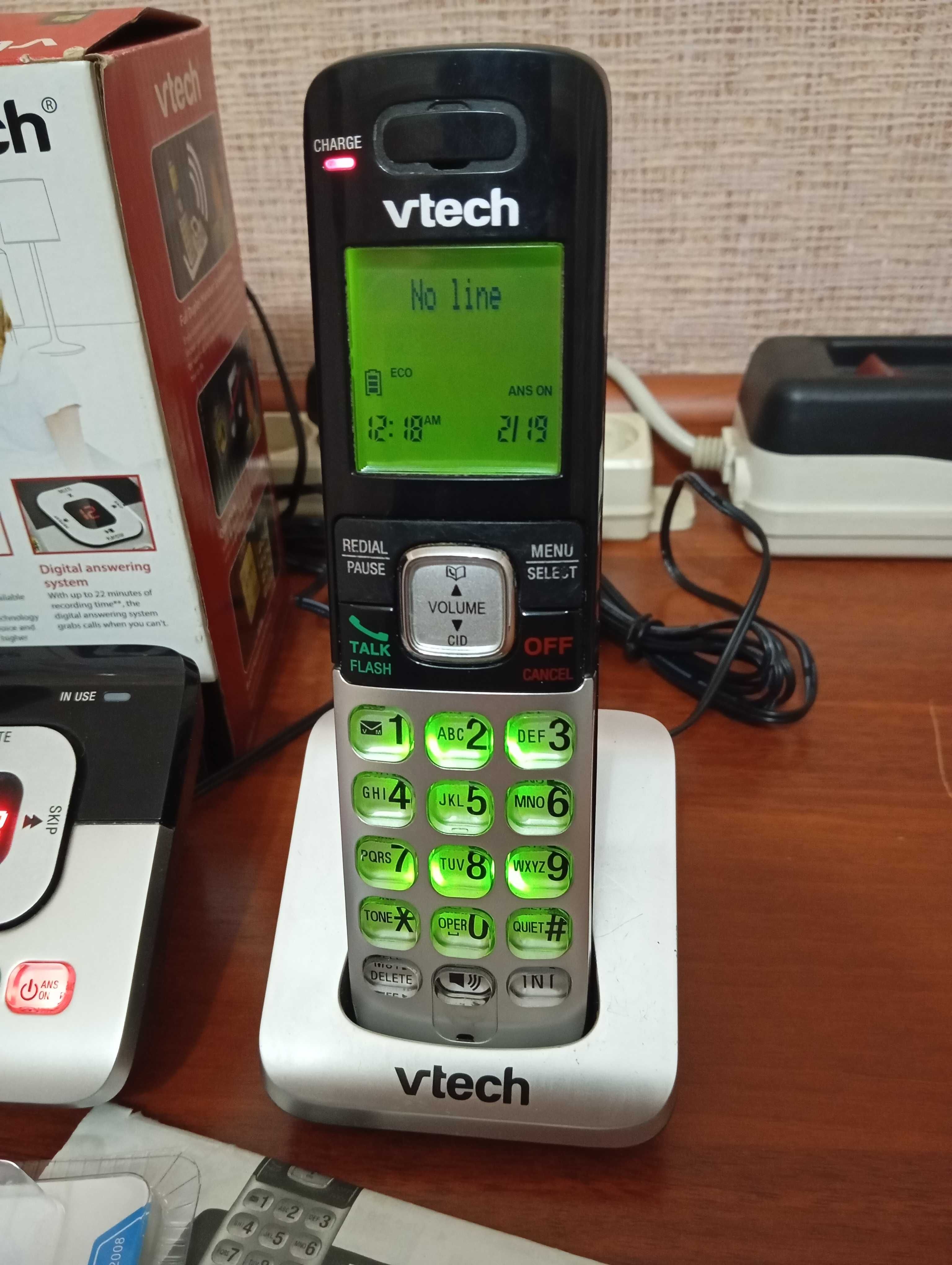 Продам радиотелефон VTECH две трубки на один телефонный номер.
