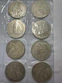 Стари монети от 1795-1900г (повече виж те в описанието)
