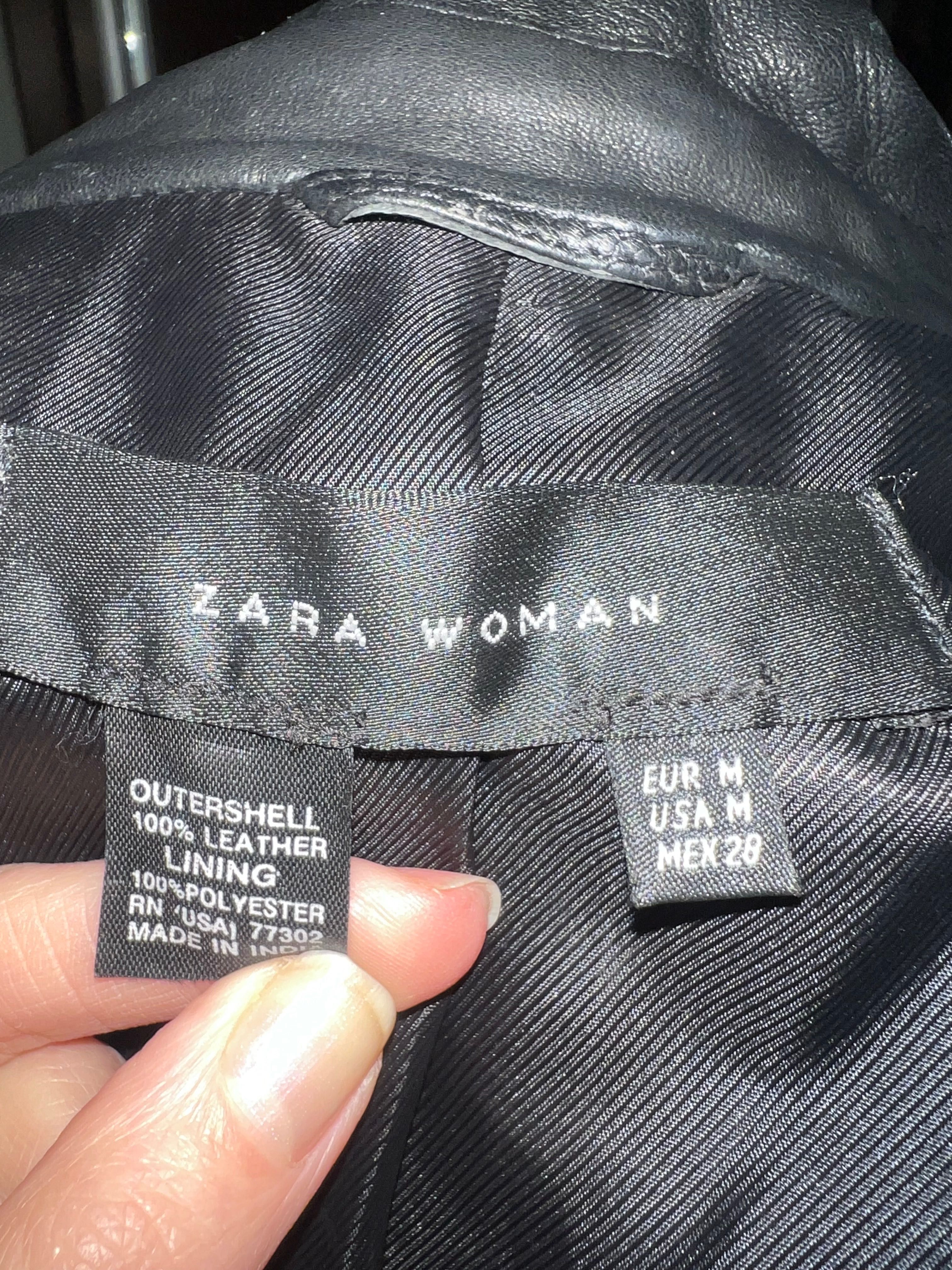 Haiina/ trench ZARA piele naturala fina( manusa) M