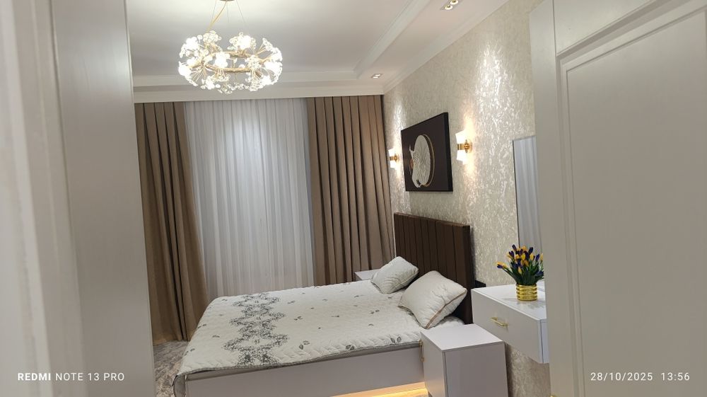 Своя квартира 2 комнатная Чилонзор 19 2в3/2/5 Евро ремонт Зеркалка