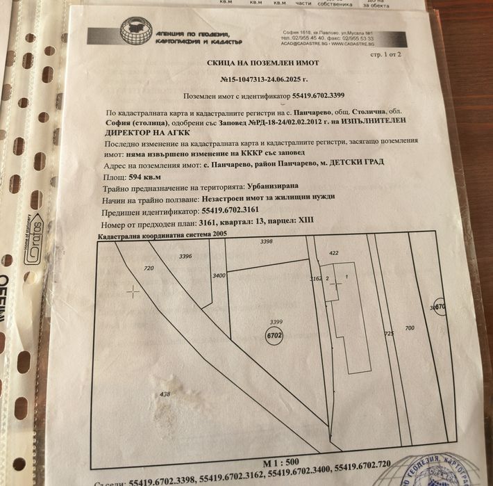 Парцел за къща в Панчарево