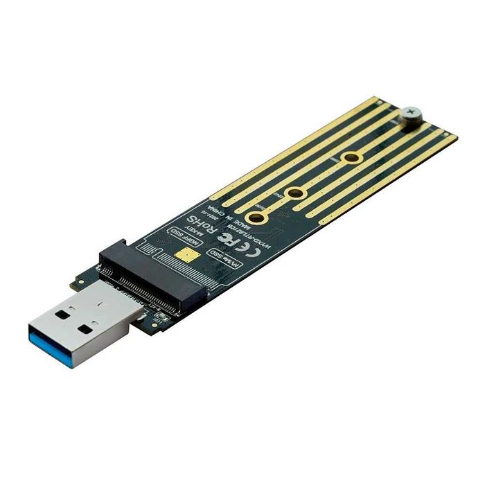 Adaptor SSD dual protocol M.2 NVMe / M.2 NGFF la USB 3.0 pt PC, laptop
